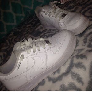 White Nike air forces
